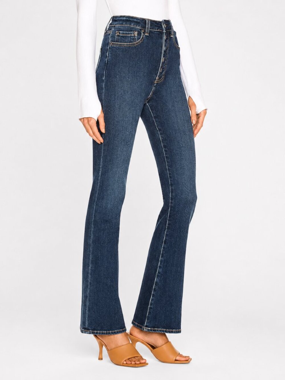 Pistola Dana High Rise Classic Fit Jeans Delano Dark Wash Size 28